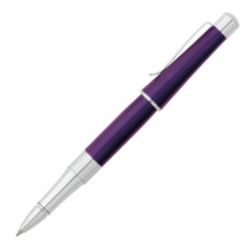 Cross Beverly Rollerball Pen - Purple Lacquer Chrome Trim - Picture 1