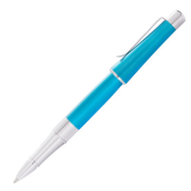 Cross Beverly Rollerball Pen - Teal Lacquer Chrome Trim - Picture 1