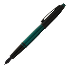 Cross Calais Fountain Pen - Green Lacquer Black Trim - Picture 1