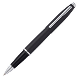 Cross Calais Rollerball Pen - Matte Black Chrome Trim
