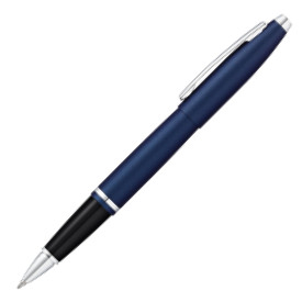 Cross Calais Rollerball Pen - Midnight Blue Chrome Trim - Picture 1