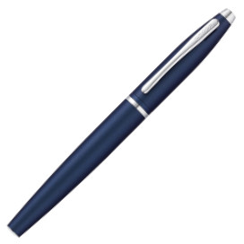 Cross Calais Rollerball Pen - Midnight Blue Chrome Trim - Picture 2