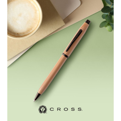 Cross Century II 2024 Spring Collection Ballpoint Pen - Earthy Beige Black PVD - Picture 2