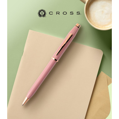 Cross Century II 2024 Spring Collection Ballpoint Pen - Smoky Pink Rose Gold Trim - Picture 2