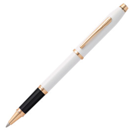 Cross Century II Rollerball Pen - Pearlescent White Rose Gold Trim