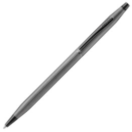 Cross Classic Century Ballpoint Pen - Slate Gray Engraved Diamond Pattern with Slate Gray Trim