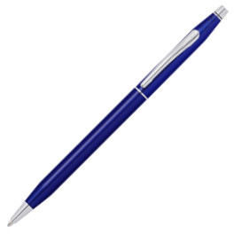 Cross Classic Century Ballpoint Pen - Translucent Blue Chrome Trim