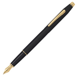 Cross Classic Century Fountain Pen - Classic Black Gold trim