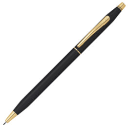 Cross Classic Century Pencil - Black Lacquer with 23KT Gold-Plated Trim