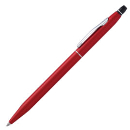 Cross Click Ballpoint Pen - Crimson Chrome Trim - Picture 1