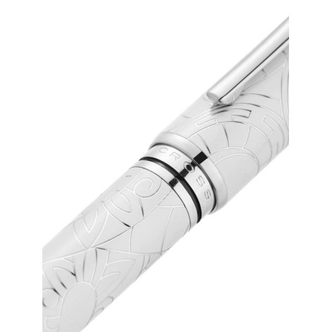 Cross Coventry Zodiac Fountain Pen - Year of the Snake - Pearl White Lacquer Chrome Trim - Picture 1