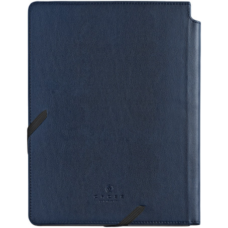 Cross Dotted Leather Journal - Midnight Blue - Large - Picture 1