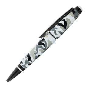 Cross Edge Rollerball Pen - Grey Camo Print PVD Trim - Picture 3