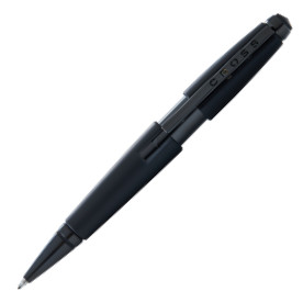 Cross Edge Rollerball Pen - Matte Black Lacquer PVD Trim
