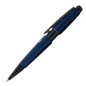 Cross Edge Rollerball Pen - Matte Blue Lacquer PVD Trim - Picture 1