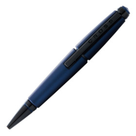 Cross Edge Rollerball Pen - Matte Blue Lacquer PVD Trim - Picture 2