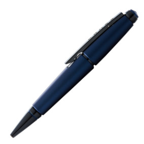 Cross Edge Rollerball Pen - Matte Blue Lacquer PVD Trim - Picture 3
