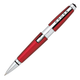 Cross Edge Rollerball Pen - Metallic Red