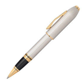 Cross Peerless 125 Rollerball Pen - Medalist Platinum Plated & Gold Trim - Picture 1