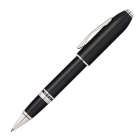 Cross Peerless Rollerball Pen - Obsidian Black Lacquer with Platinum-plated Trim - Picture 1