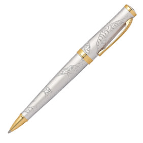 Cross Sauvage Ballpoint Pen - Platinum Plated Gold Trim (Special Edition) - Picture 3