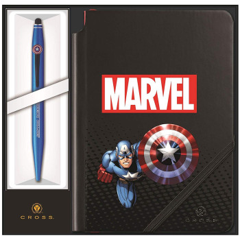 Cross Tech 2 Ballpoint Pen - Marvel Captain America with Journal - Picture 1