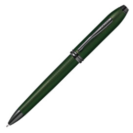 Cross Townsend Ballpoint Pen - Micro Knurled Green PVD