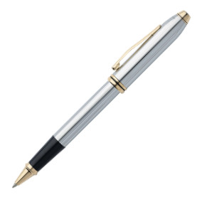 Cross Townsend Rollerball Pen - Medalist Chrome and Gold - Picture 1