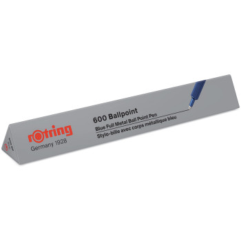 Rotring 600 Ballpoint Pen - Blue Barrel - Picture 1