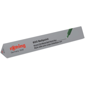 Rotring 600 Ballpoint Pen - Green Barrel - Picture 1