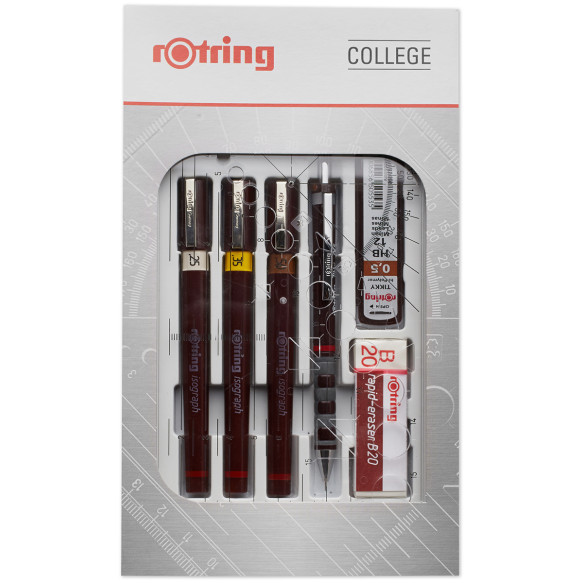 Rotring Isograph College Set - 0.25mm/0.35mm/0.50mm
