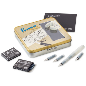 Kaweco Frosted Sport Calligraphy Set - Natural Coconut (Large)
