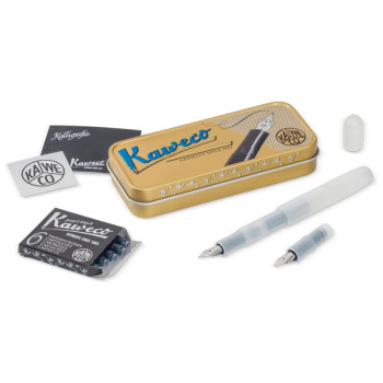 Kaweco Frosted Sport Calligraphy Set - Natural Coconut (Mini)