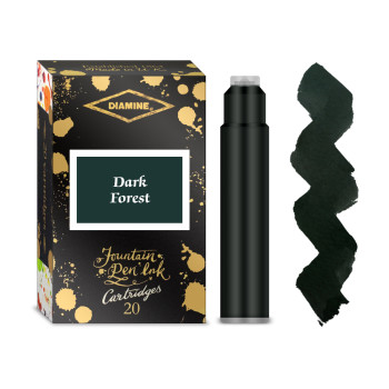Diamine Ink Cartridge - Dark Forest (Pack of 20)