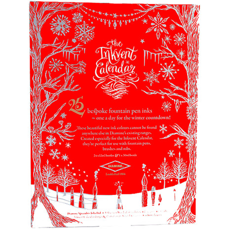 Diamine Inkvent Calendar - Festive Themed - Red - 2021 - Picture 2