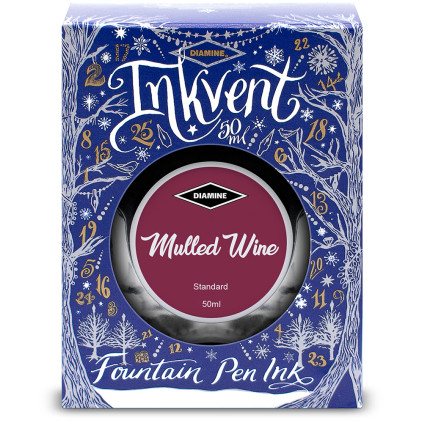Diamine Inkvent Christmas Ink Bottle 50ml - Mulled Wine - Picture 2