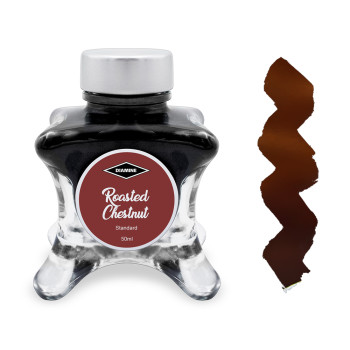 Diamine Inkvent Christmas Ink Bottle 50ml - Roasted Chestnut