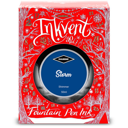 Diamine Inkvent Christmas Ink Bottle 50ml - Storm - Picture 2