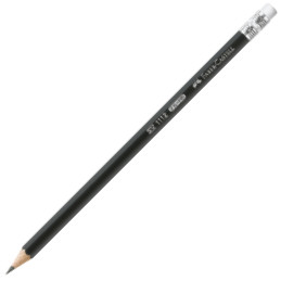 Faber-Castell 1112 Graphite Pencil with Eraser - HB