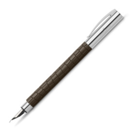 Faber-Castell Ambition Fountain Pen - 3D Croco Brown