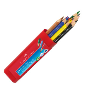 Faber-Castell Colour Grip Pencils - Assorted Colours (Pack of 10)