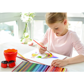 Faber-Castell Colour Grip Pencils - Assorted Colours (Tin of 36) - Picture 2