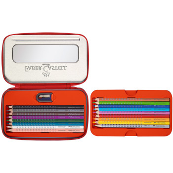 Faber-Castell Colour Grip Pencils - Sketch Gift Set with Pencil Case - Picture 2