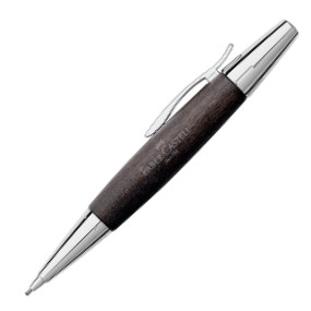 Faber-Castell e-motion Pencil - Black Wood and Chrome