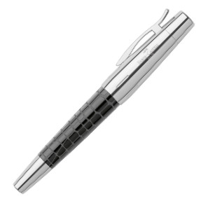 Faber-Castell e-motion Rollerball Pen - Croco Black - Picture 1