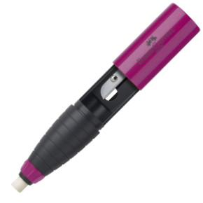 Faber-Castell Eraser & Sharpener - Berry/Blue