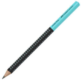 Faber-Castell Jumbo Grip Graphic Pencil- Two Tone Black/Turqoise