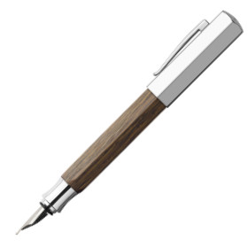 Faber-Castell Ondoro Fountain Pen - Smoked Oak Wood