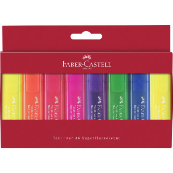 Faber-Castell Textliner 46 Highlighter - Wallet of 8