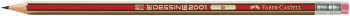 Faber-Castell Dessin 2001 Graphite Pencil with Eraser Tip - B
